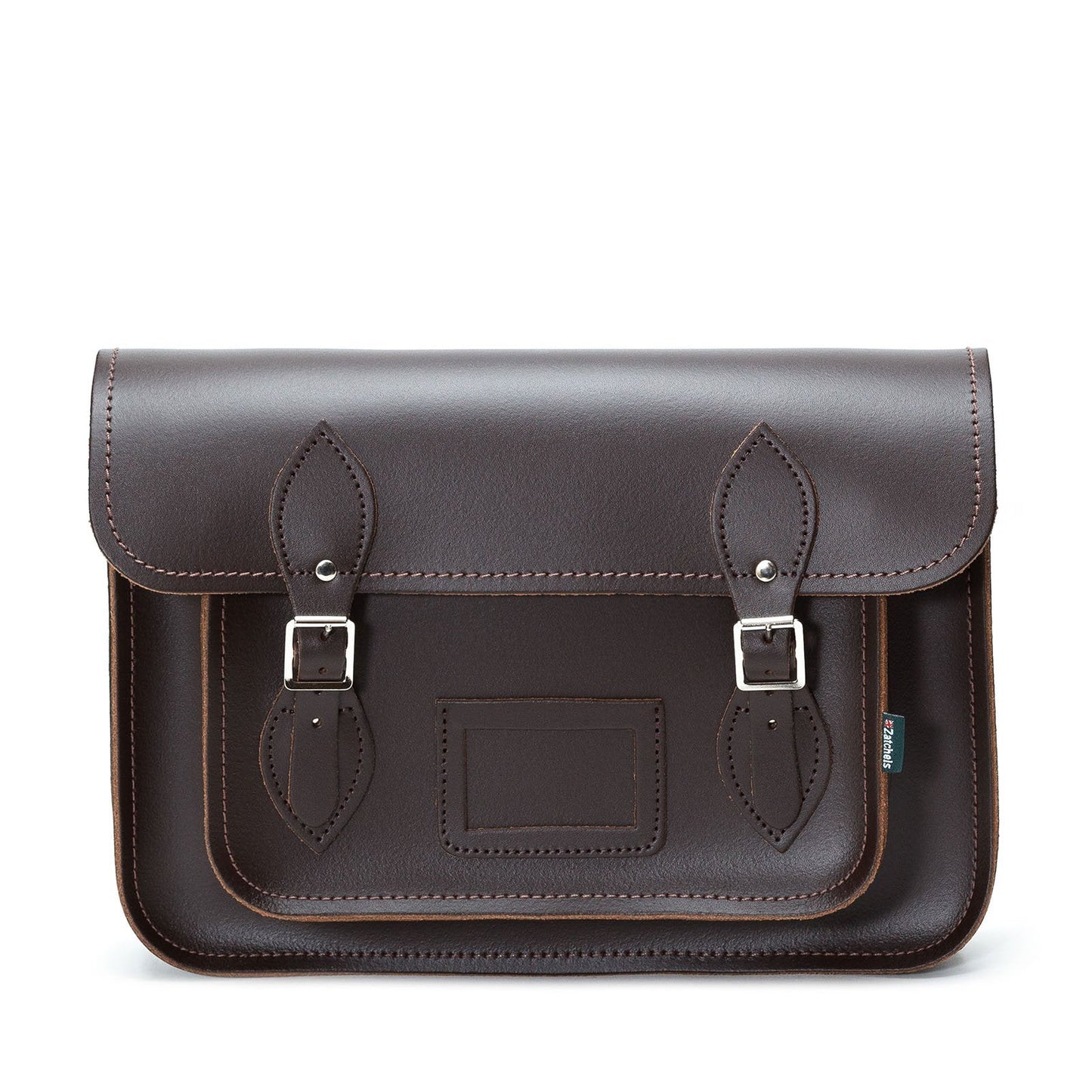 Handmade Leather Satchel - Dark Brown  