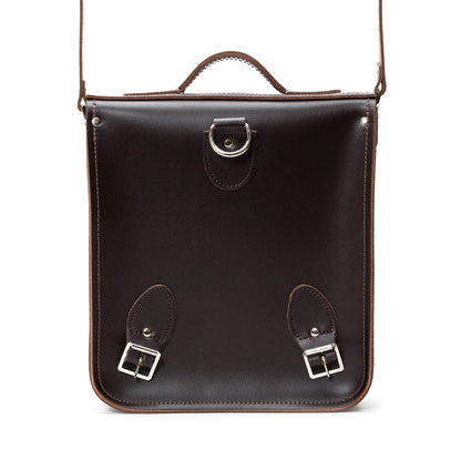 Handmade Leather City Backpack -Dark Brown