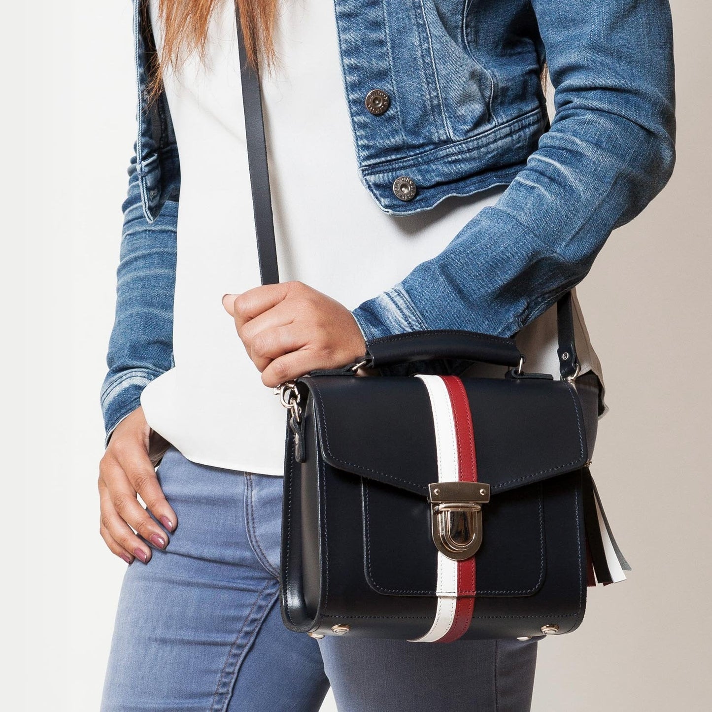 Handmade Leather Sugarcube Handbag - British Edit  