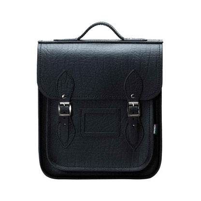 Handmade Leather City Backpack - Black Executive
