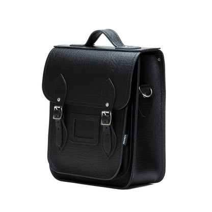 Handmade Leather City Backpack - Black Executive