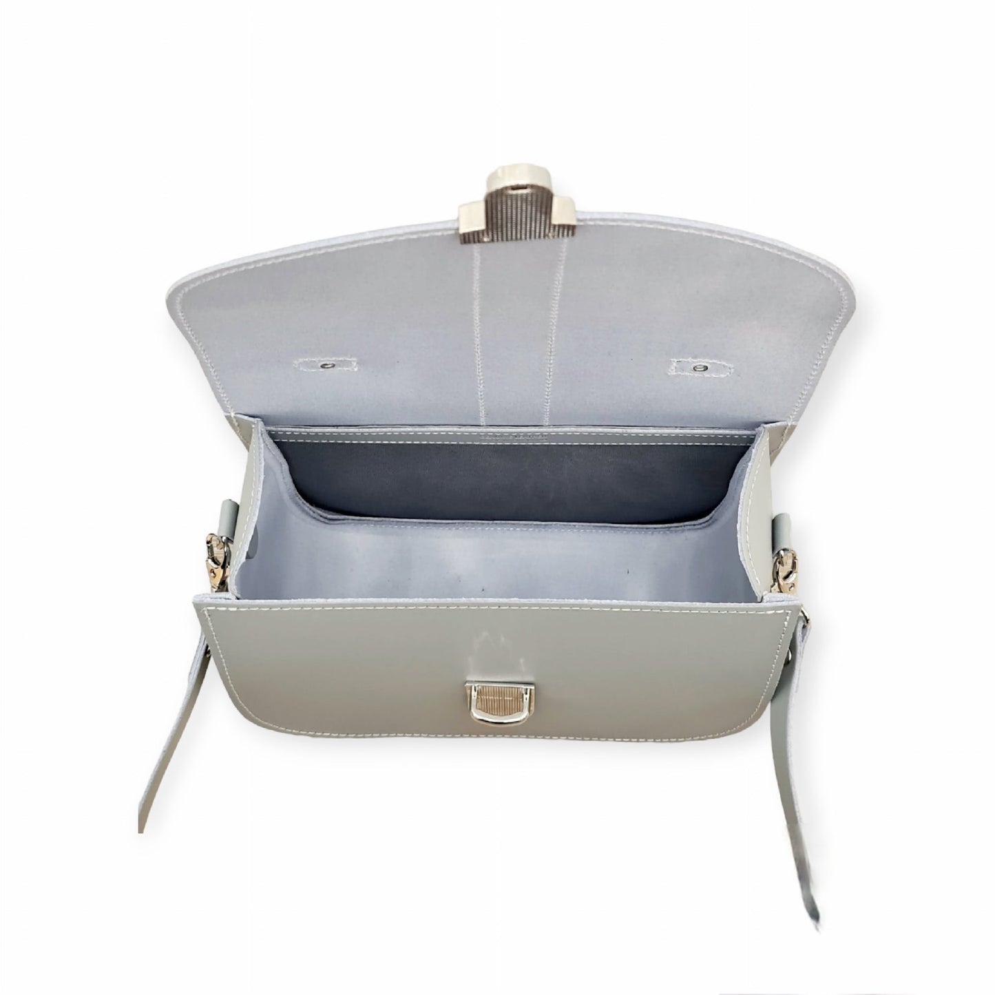 Olympia Handmade Leather Bag - Ghost Grey  