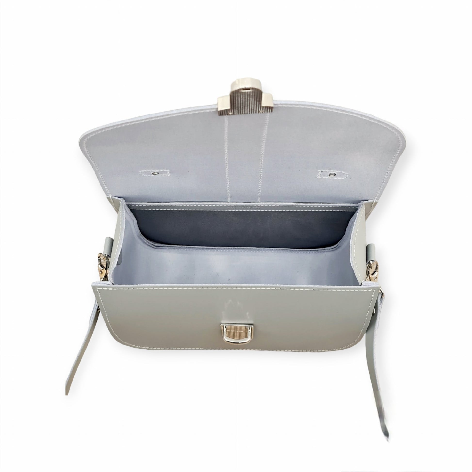 Olympia Handmade Leather Bag - Ghost Grey  