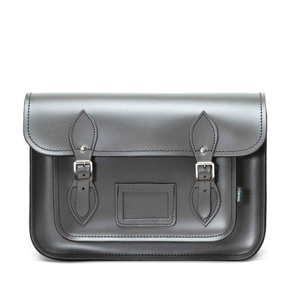 Handmade Leather Satchel - Graphite