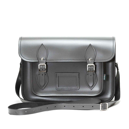 Handmade Leather Satchel - Graphite