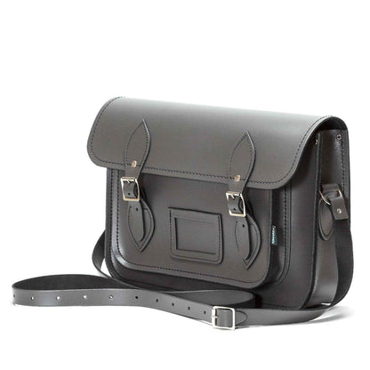 Handmade Leather Satchel - Graphite
