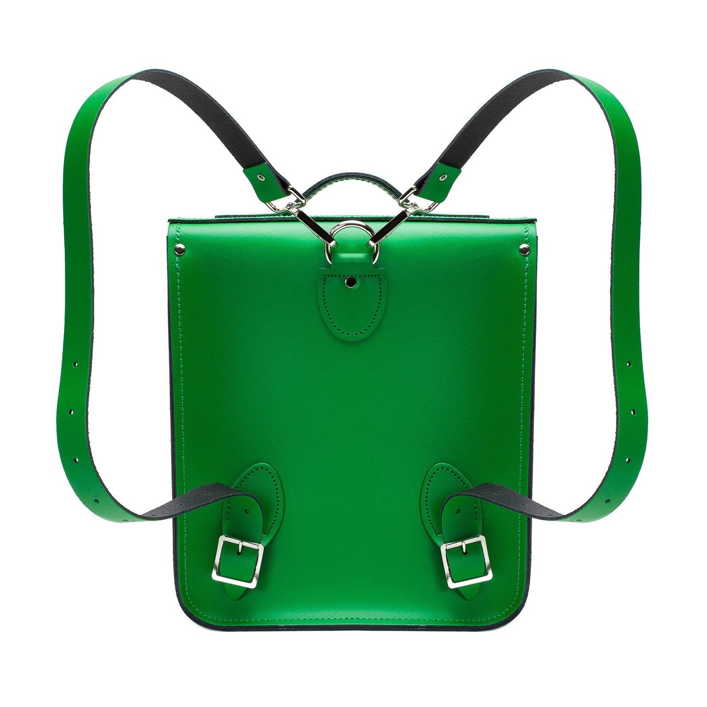 Handmade Leather City Backpack - Green  