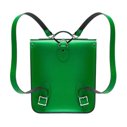 Handmade Leather City Backpack - Green