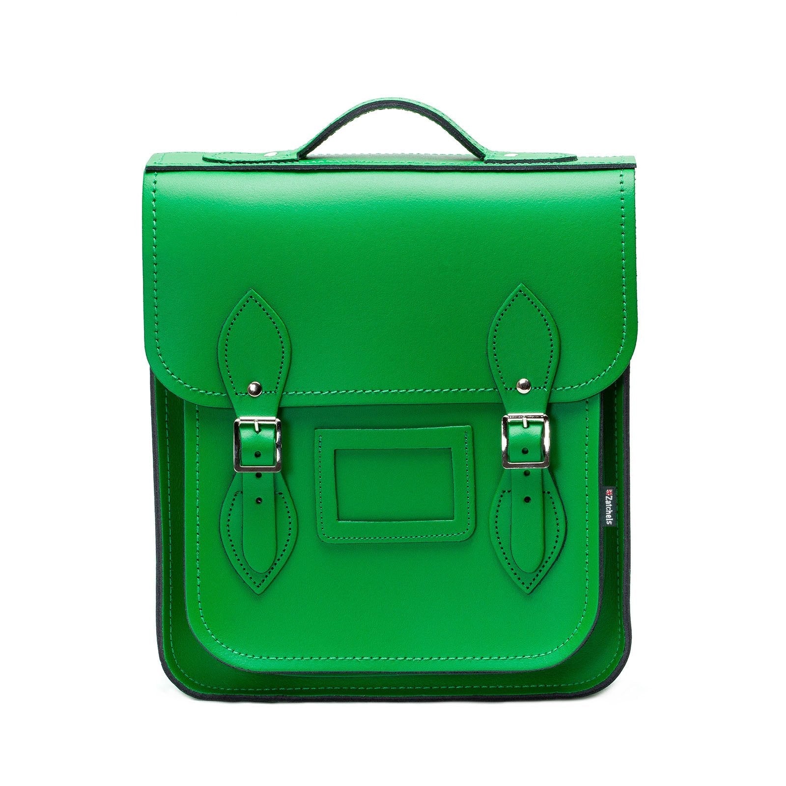 Handmade Leather City Backpack - Green  