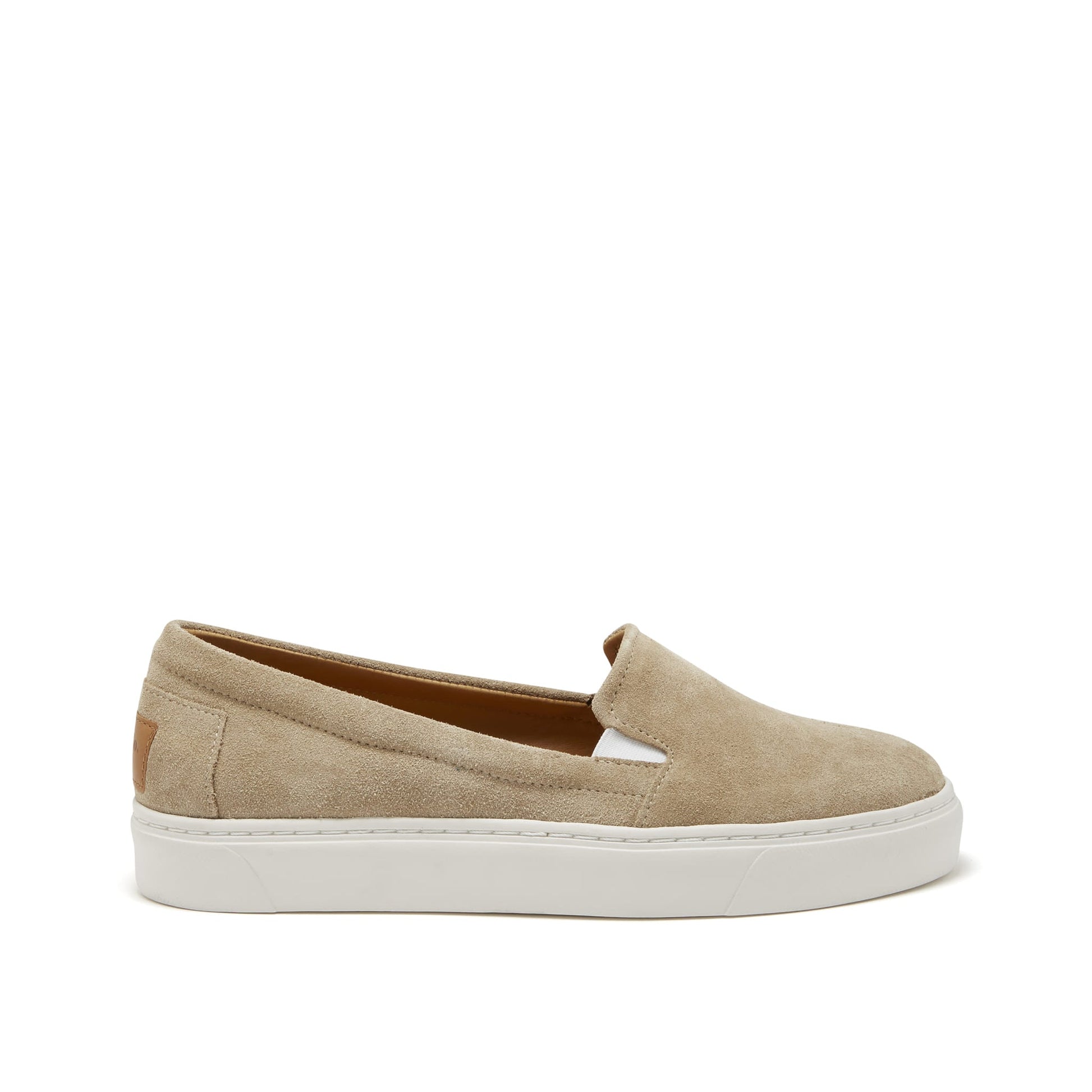 Women's Slip-On Sneakers, taupe suede  