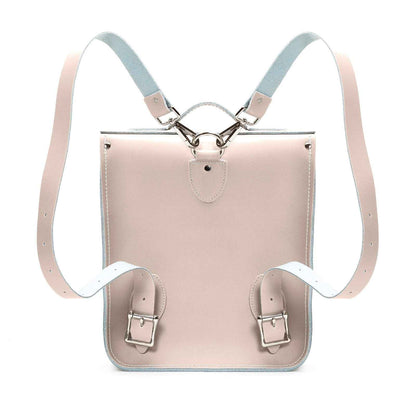 Handmade Leather City Backpack - Iced Coffee