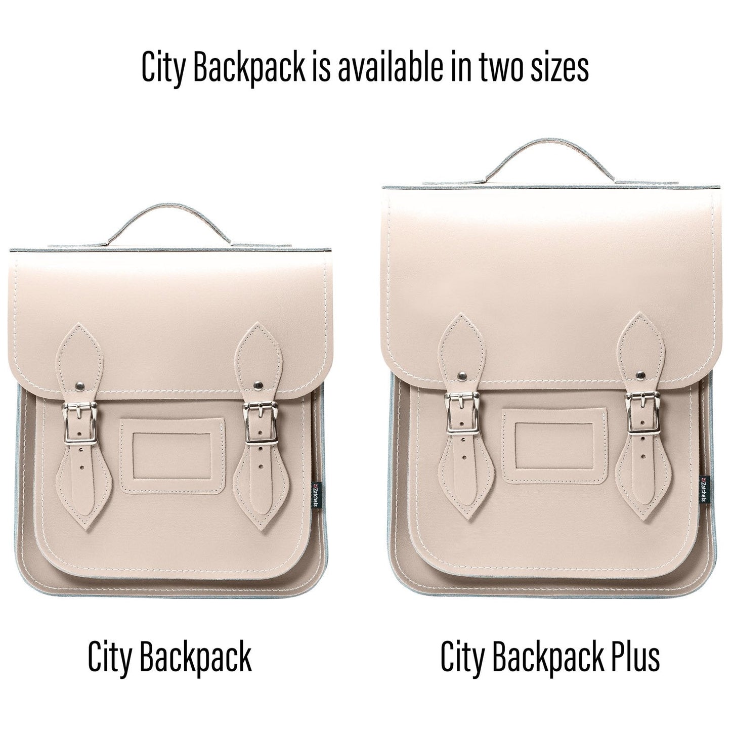 Handmade Leather City Backpack - Iced Coffee  