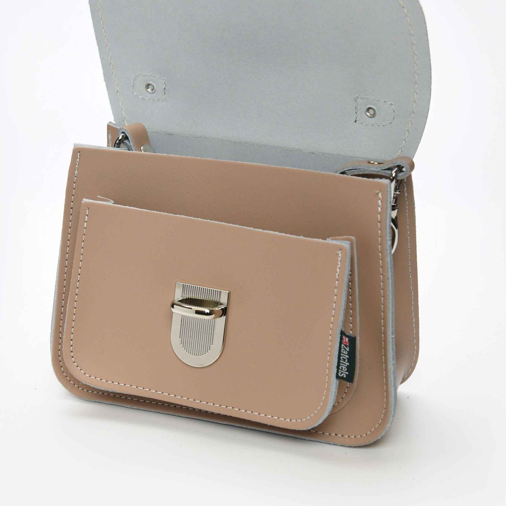 Luna Handmade Leather Bag - Iced Coffee