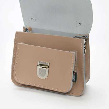 Luna Handmade Leather Bag - Iced Coffee