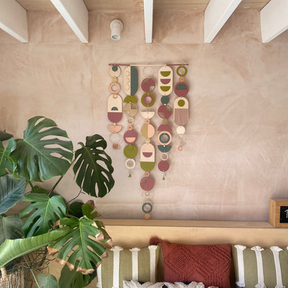 Eccentric Geometric Wall Art - Bohemian Wall Art - Large Centre Piece Art
