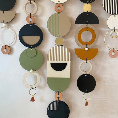 Modern Art Wooden Wall Hanging - Home Decor - Contemporary Wall Art - Wall Tapestry