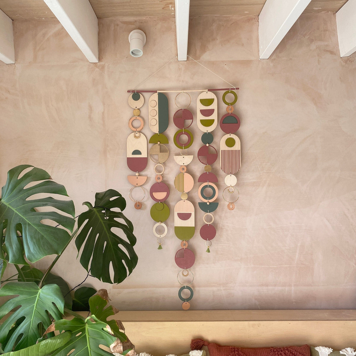 Eccentric Geometric Wall Art - Bohemian Wall Art - Large Centre Piece Art