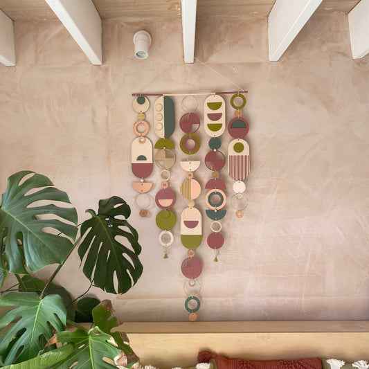 Eccentric Geometric Wall Art - Bohemian Wall Art - Large Centre Piece Art