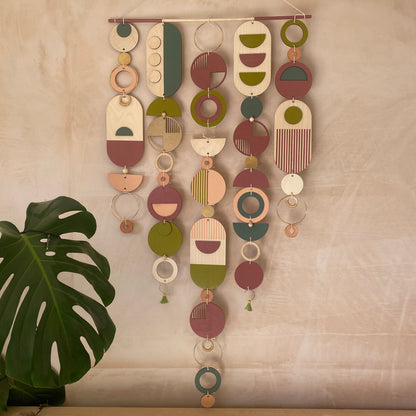 Eccentric Geometric Wall Art - Bohemian Wall Art - Large Centre Piece Art