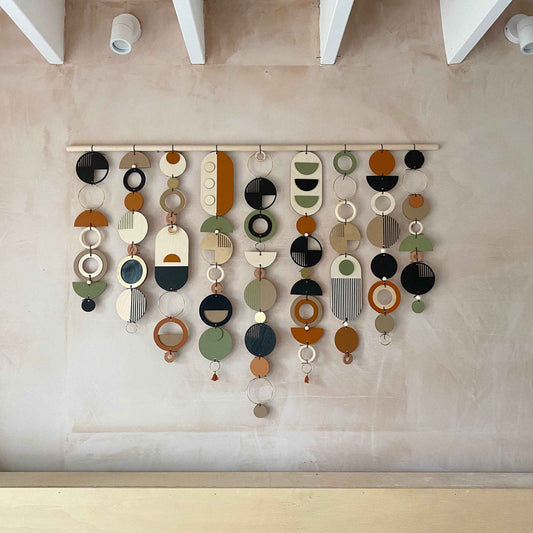 New Modern Geometric Wall Art - Minimal Home Decor- Large Centre Piece Art