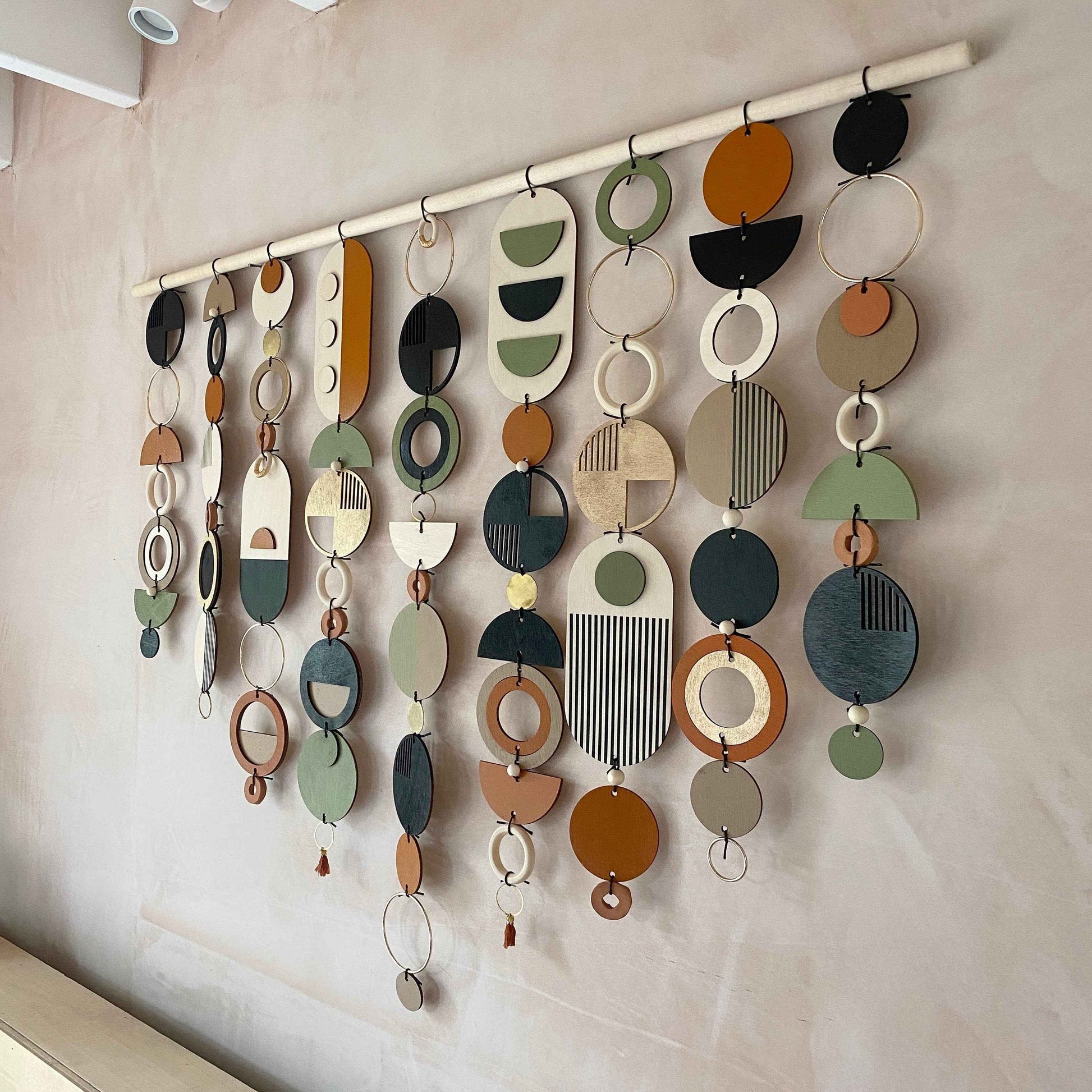 New Modern Geometric Wall Art - Minimal Home Decor- Large Centre Piece Art