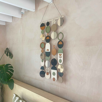 Long Geometric Wall Art - Minimal Home Decor - Slim Centre Piece Art-Thin Wall Tapestry