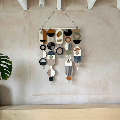 Original Geometric Wall Art - Minimal Home Decor - Mid-Century Decor- Large Centre Piece Art - Big Wall Tapestry - Wall Sculpture