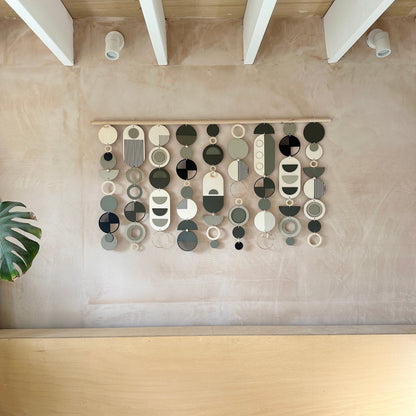 Dark Modern Wall Art - Geometric Artwork - Minimal Home Decor - Wall Tapestry - Large Tapestry