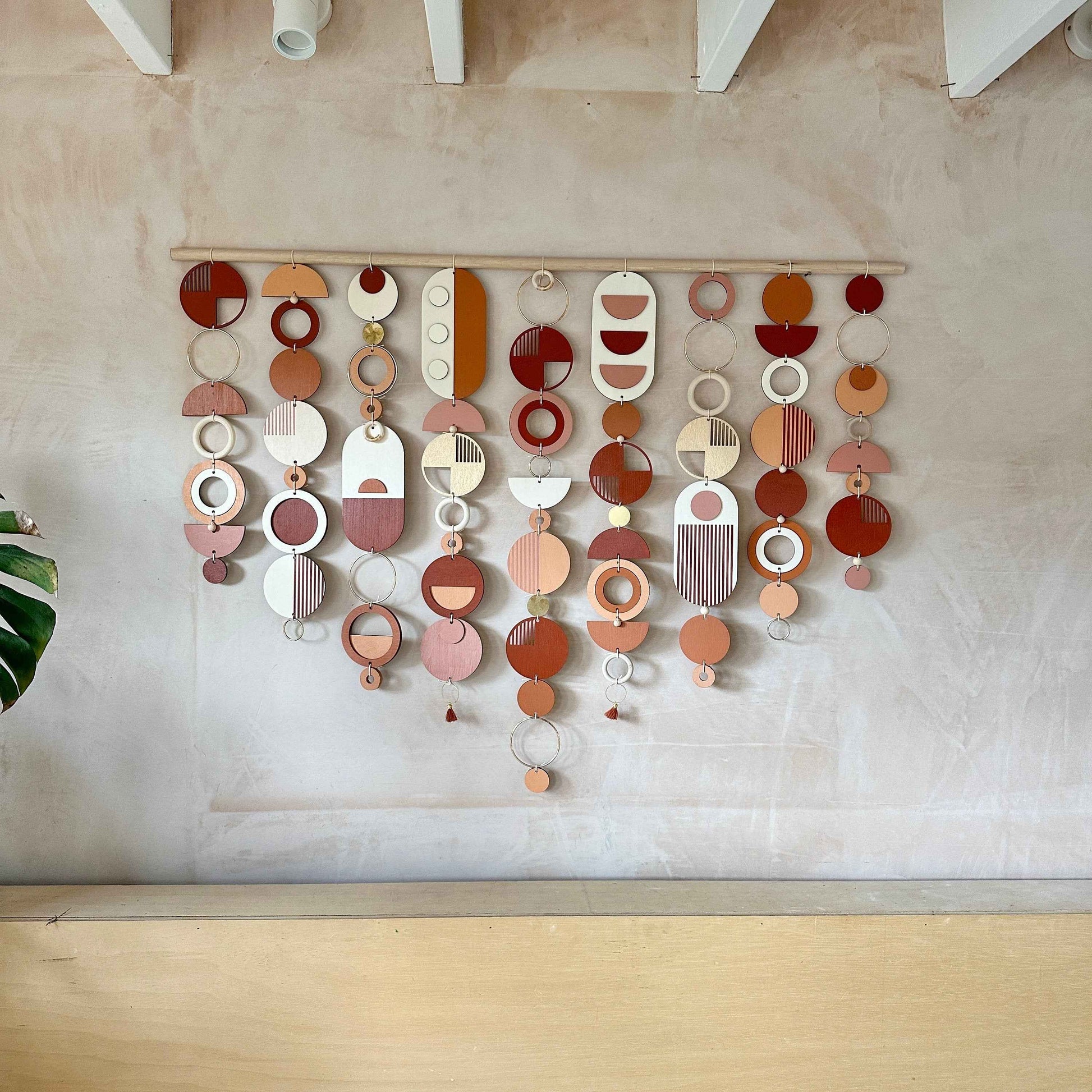 Rich Modern Wall Art - Wood Wall Hanging- Large Centre Piece Art