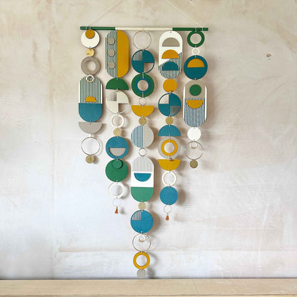 Bauhaus Wall Art - Geometric Wall Sculpture - Home Decor - Colourful Art