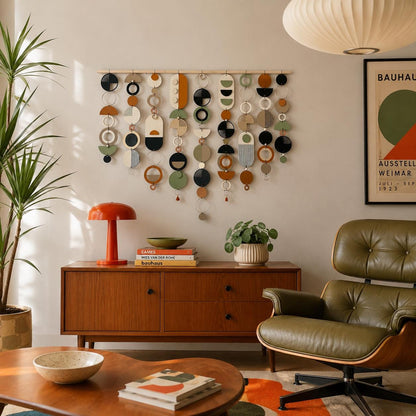 New Modern Geometric Wall Art - Minimal Home Decor- Large Centre Piece Art