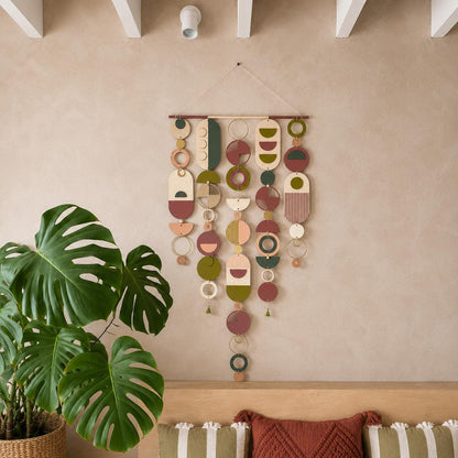 Modern Art Wooden Wall Hanging - Home Decor - Contemporary Wall Art - Wall Tapestry