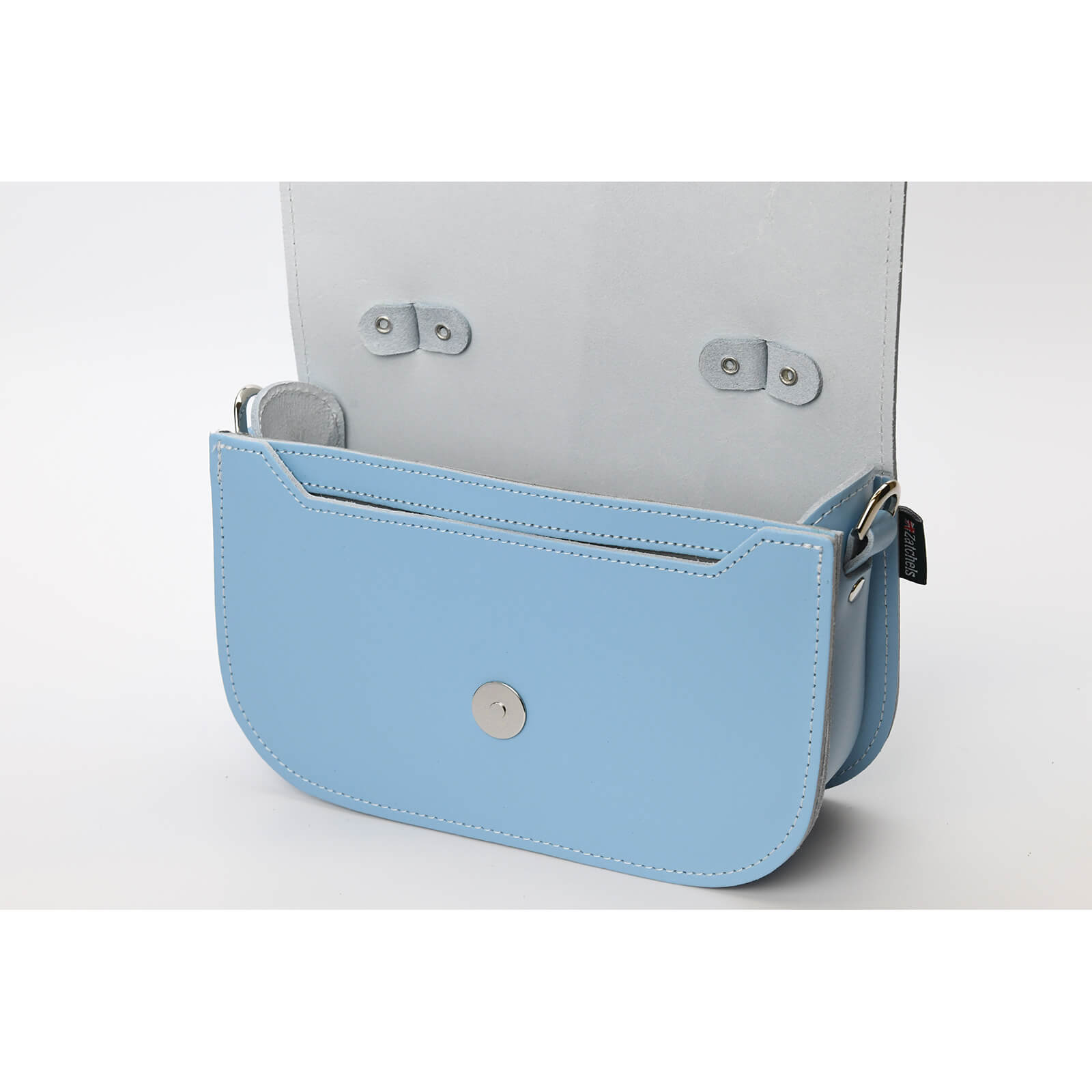Aura Handmade Leather Bag - Baby Blue  
