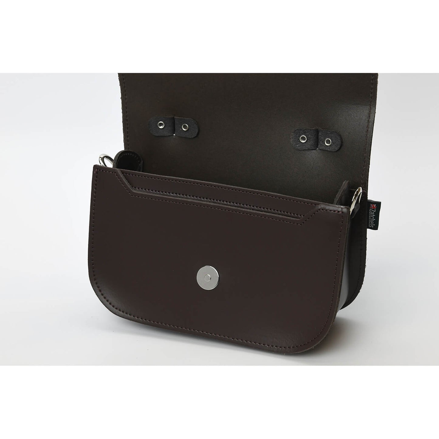 Aura Handmade Leather Bag - Dark Brown  