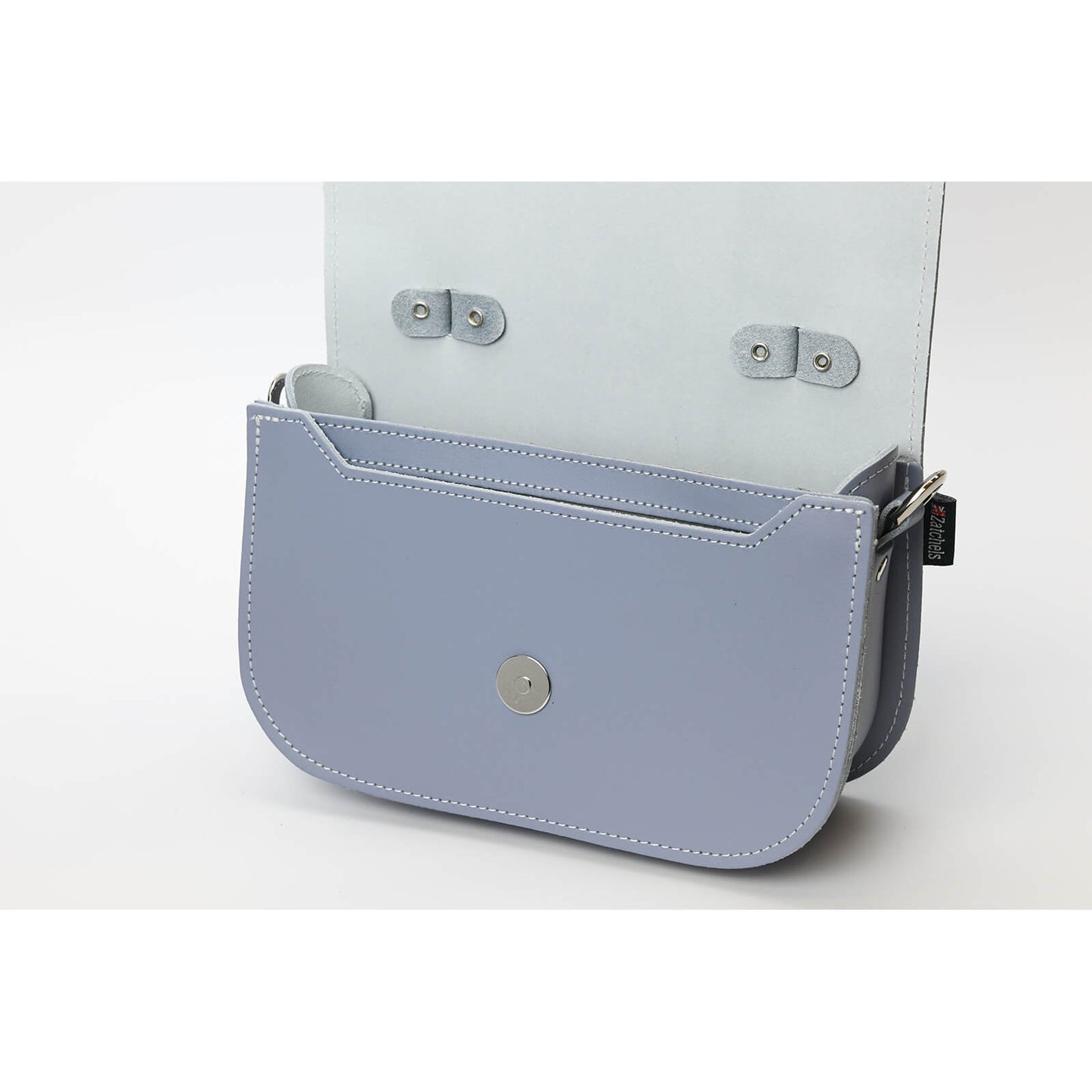 Aura Handmade Leather Bag - Lilac Grey  