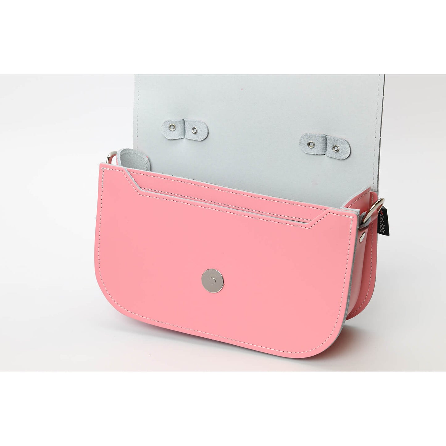 Aura Handmade Leather Bag - Pastel Pink  