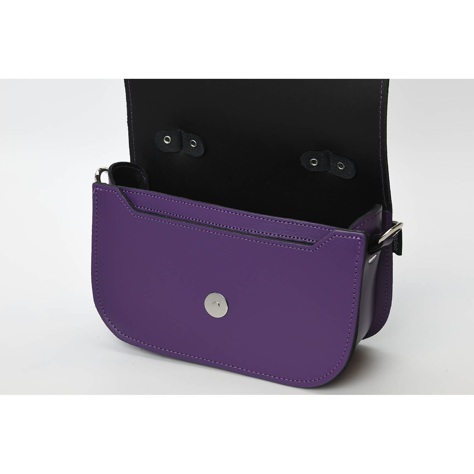 Aura Handmade Leather Bag - Purple  