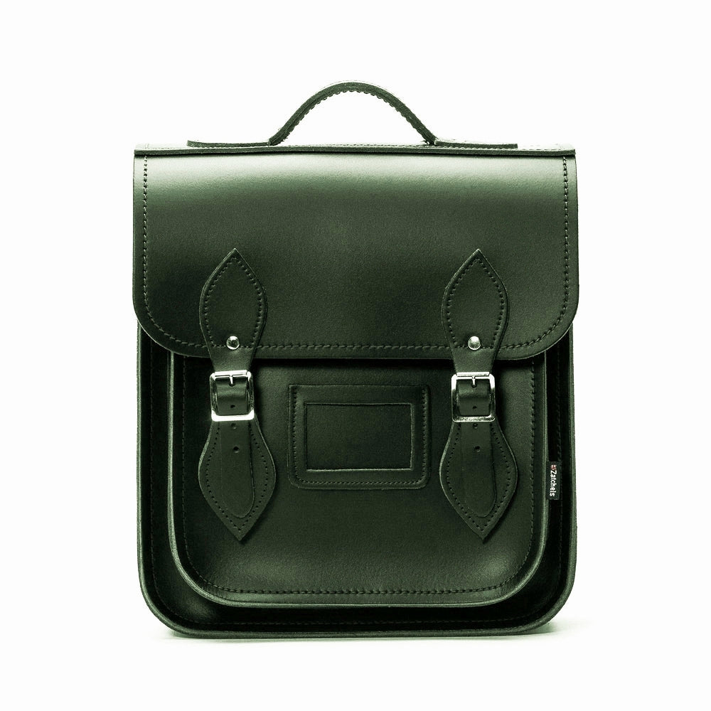 Handmade Leather City Backpack - Ivy Green  