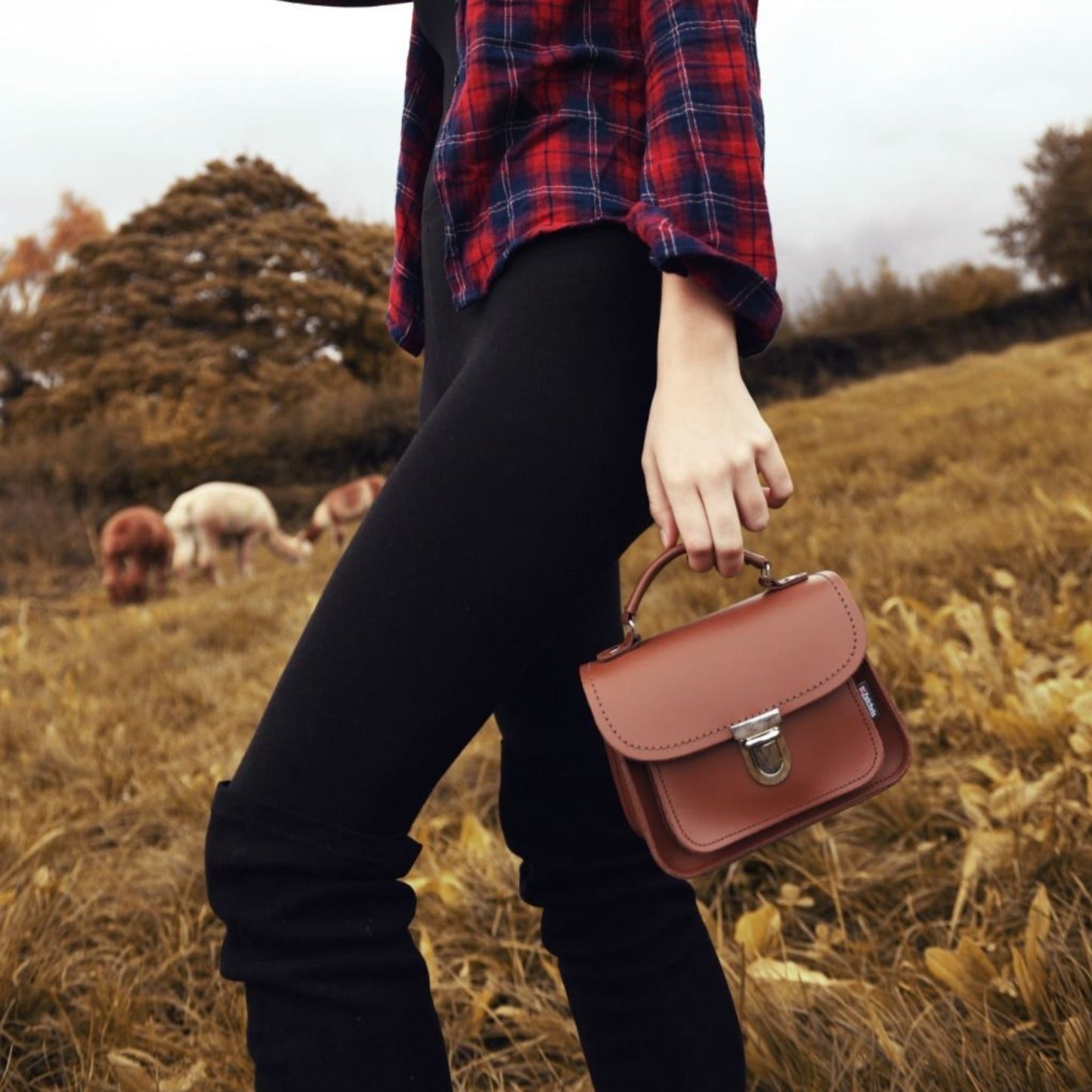 Luna Handmade Leather Bag - Chestnut  