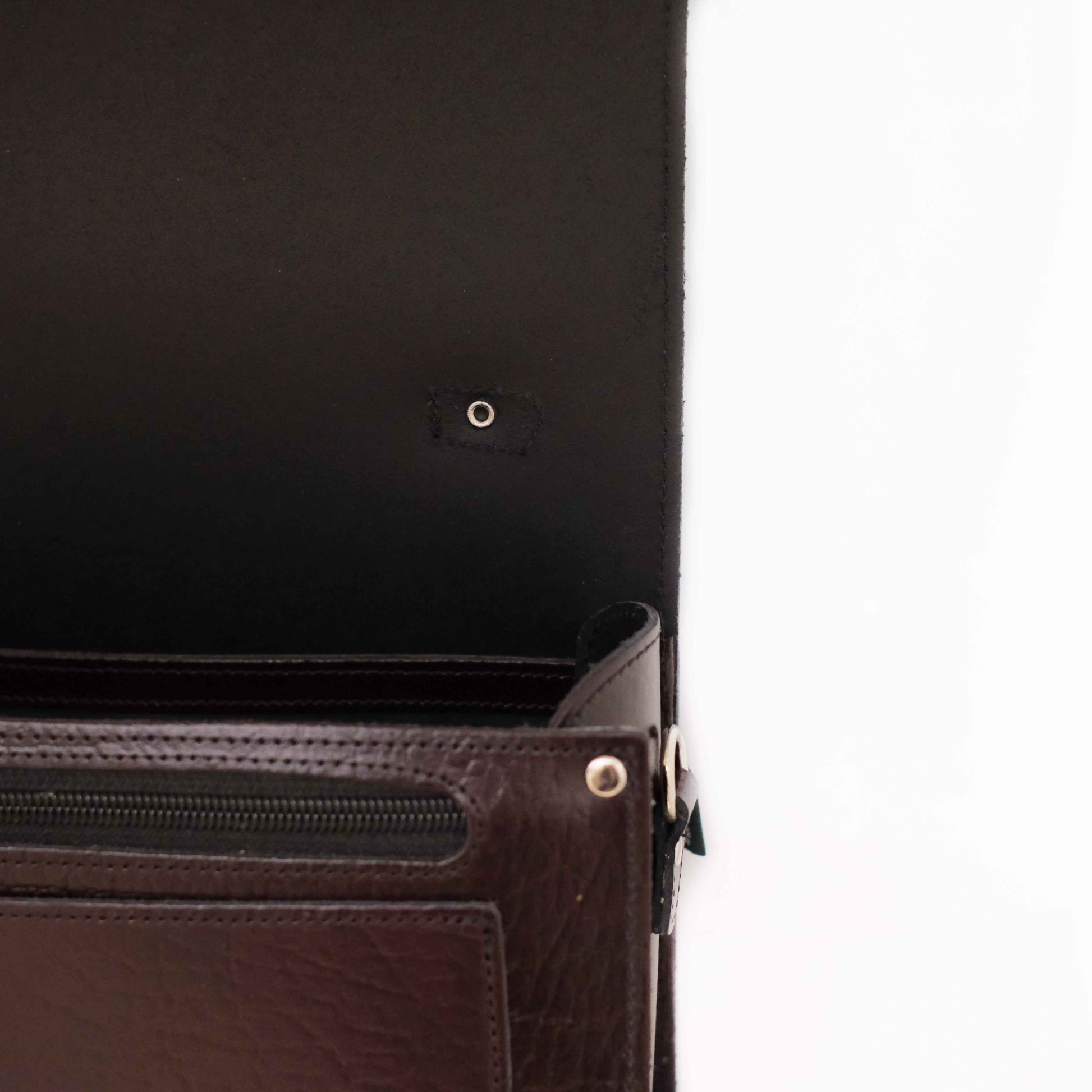 Executive Handmade Leather Sugarcube Grande - Marsala Red