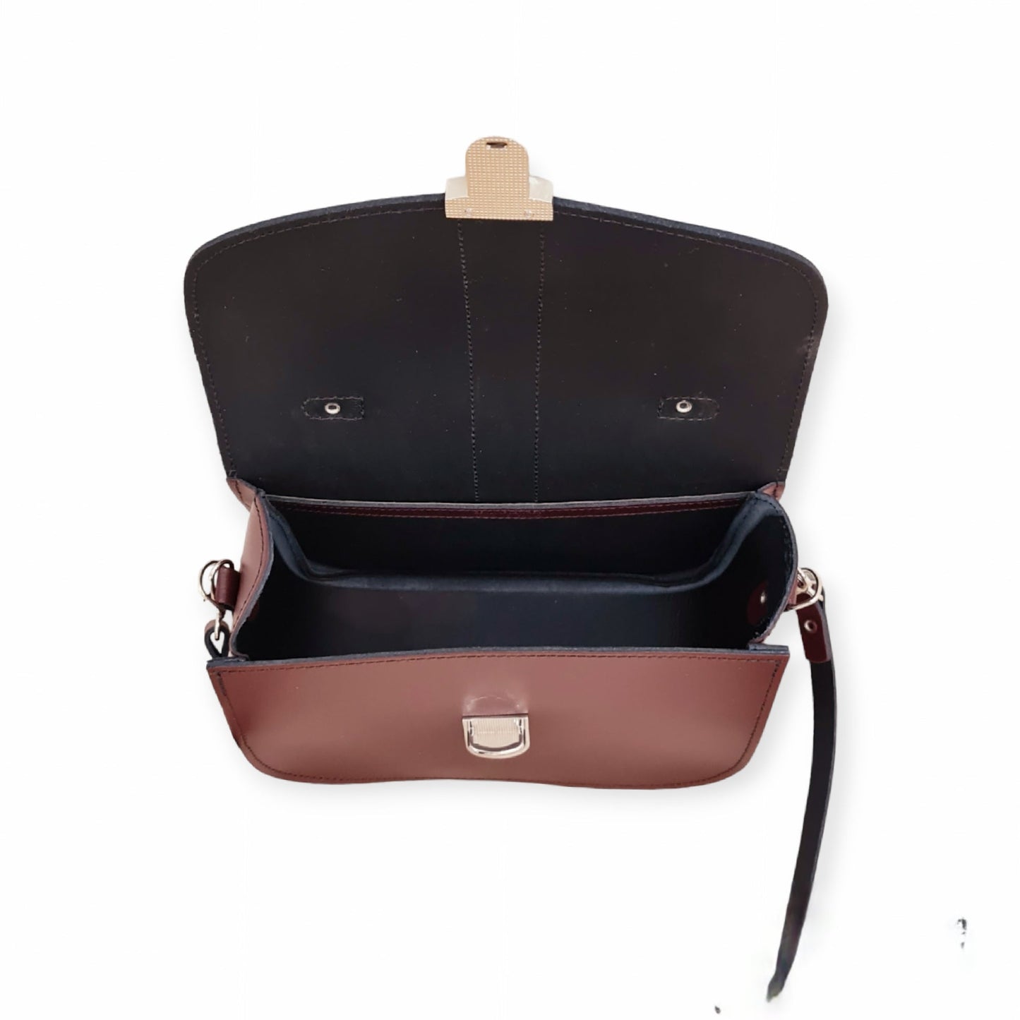 Olympia Handmade Leather Bag - Marsala Red  