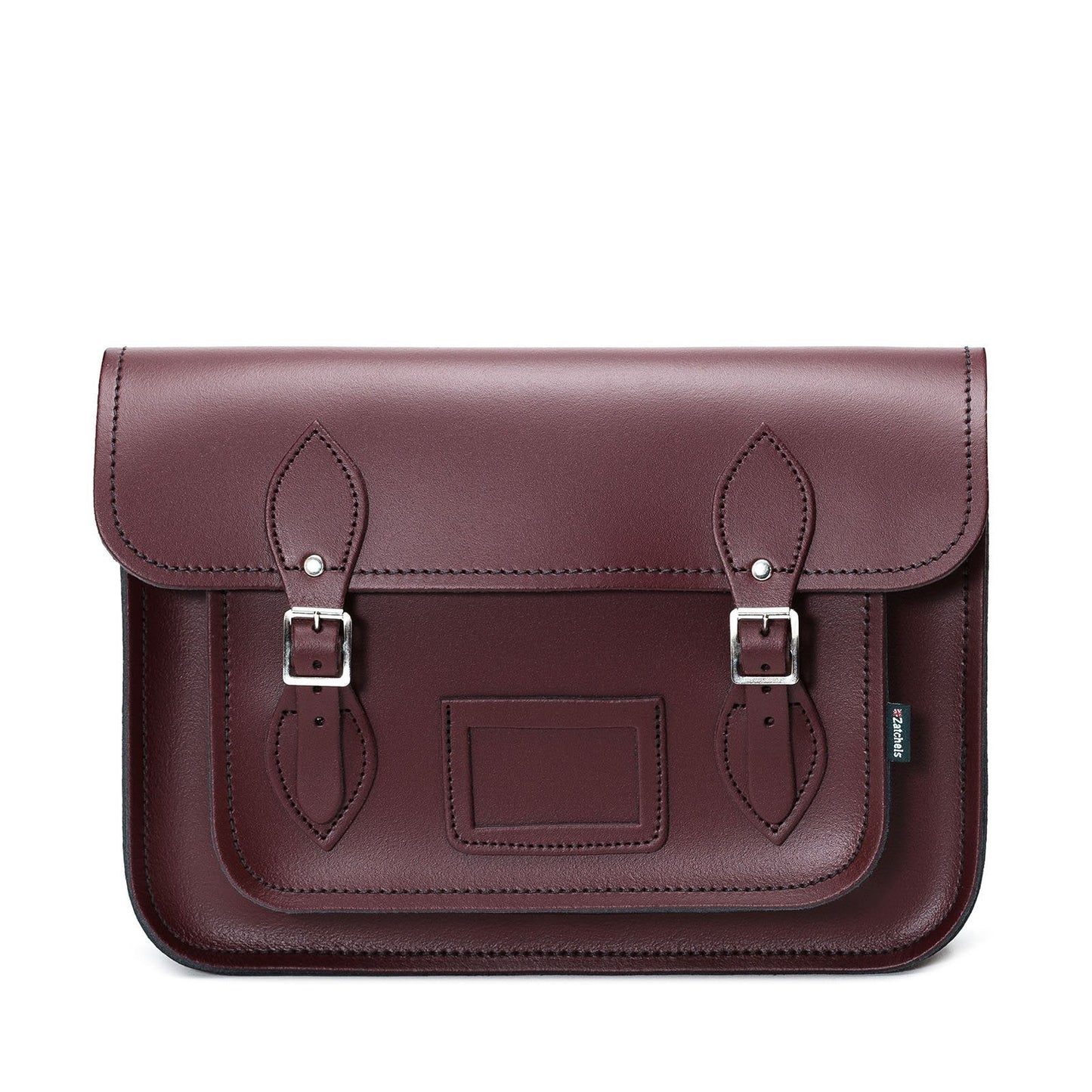 Handmade Leather Satchel - Marsala Red  