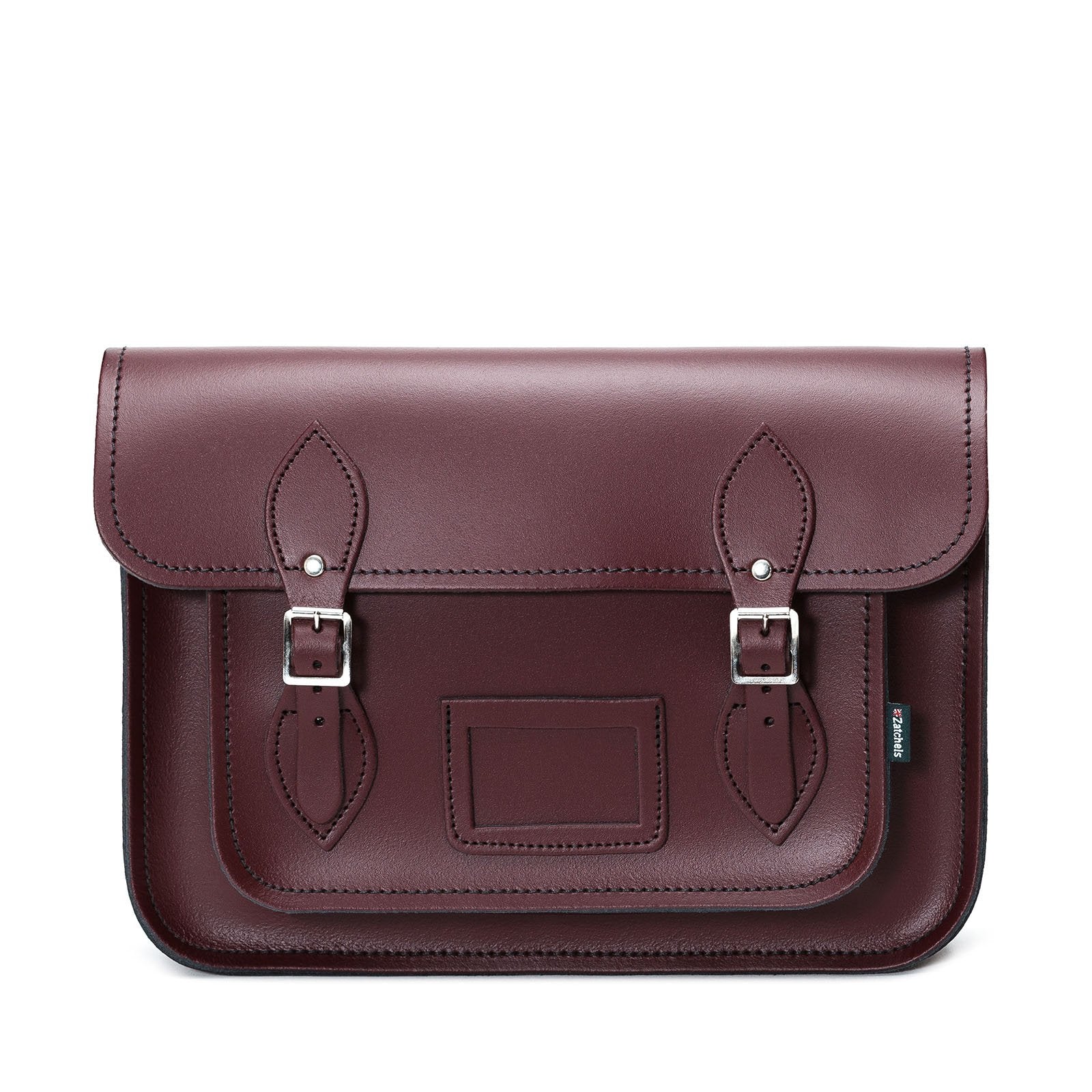 Handmade Leather Satchel - Marsala Red  