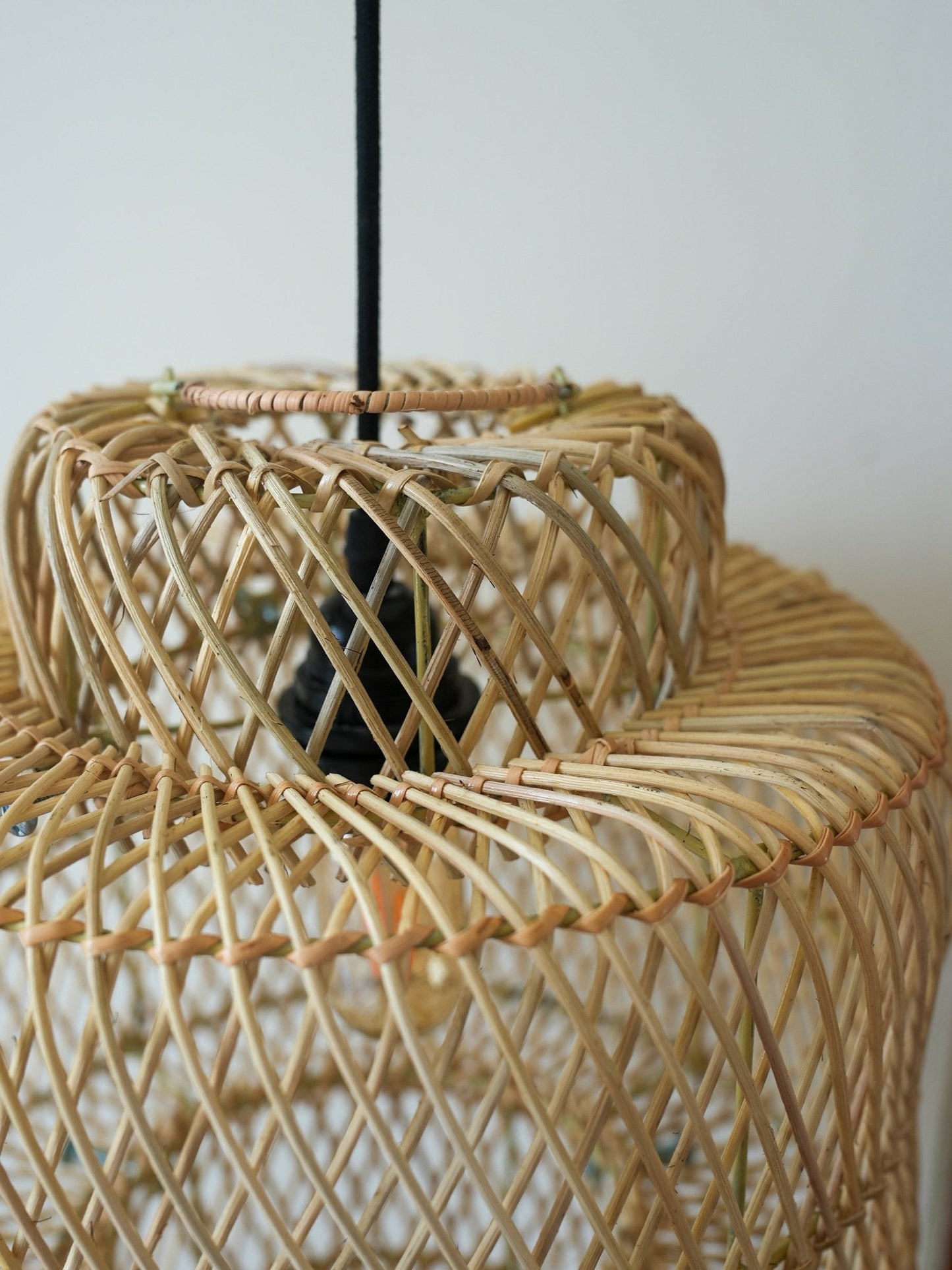 Handmade Matahari Rattan Lamp Shade  