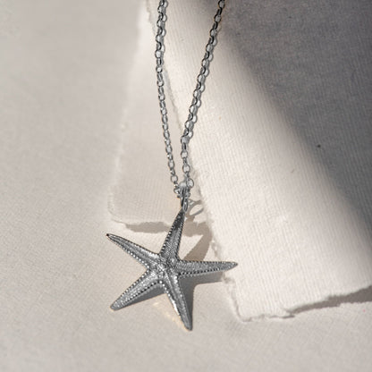 Maxi Silver Starfish Necklace  
