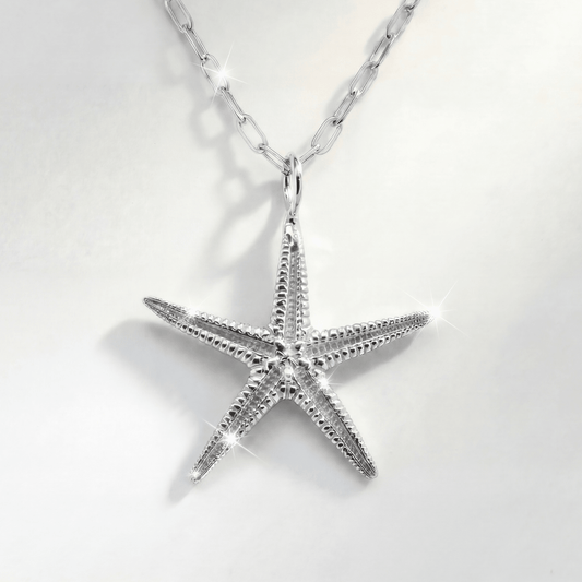Maxi Silver Starfish Necklace