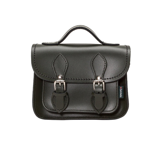 Handmade Leather Micro Satchel - Ivy Green  