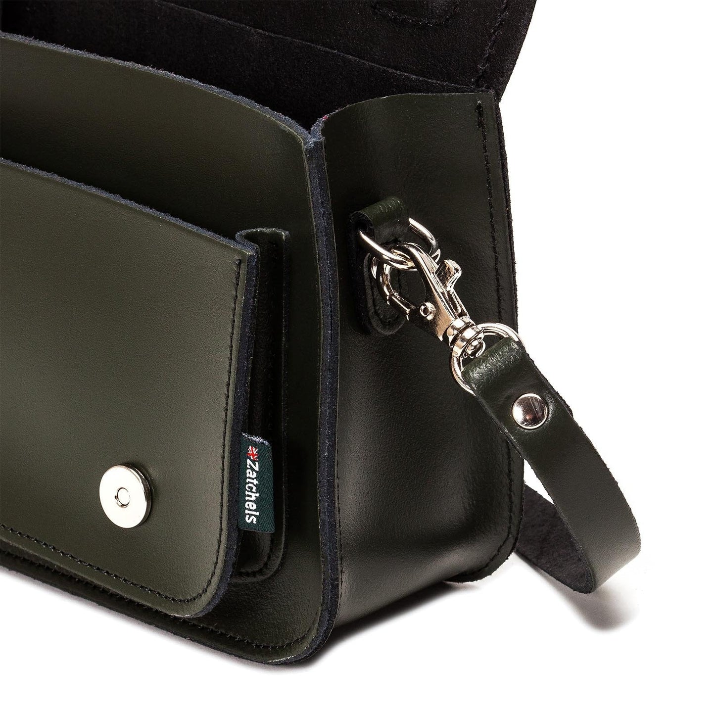 Handmade Leather Micro Satchel - Ivy Green  