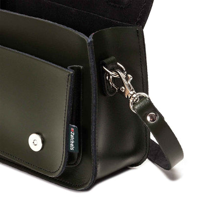 Handmade Leather Micro Satchel - Ivy Green