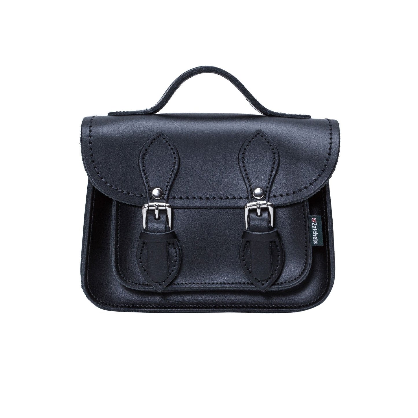 Handmade Leather Micro Satchel - Navy  